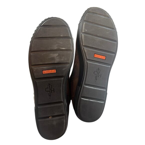 Cole Hann Women’s Leather Tan Waterproof Buckle Zip Air Moto Boots Size 8B - Picture 3 of 5